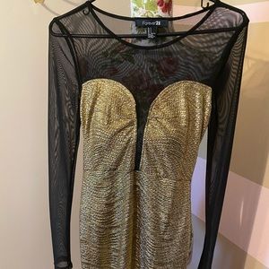 Sheer Gold Dress